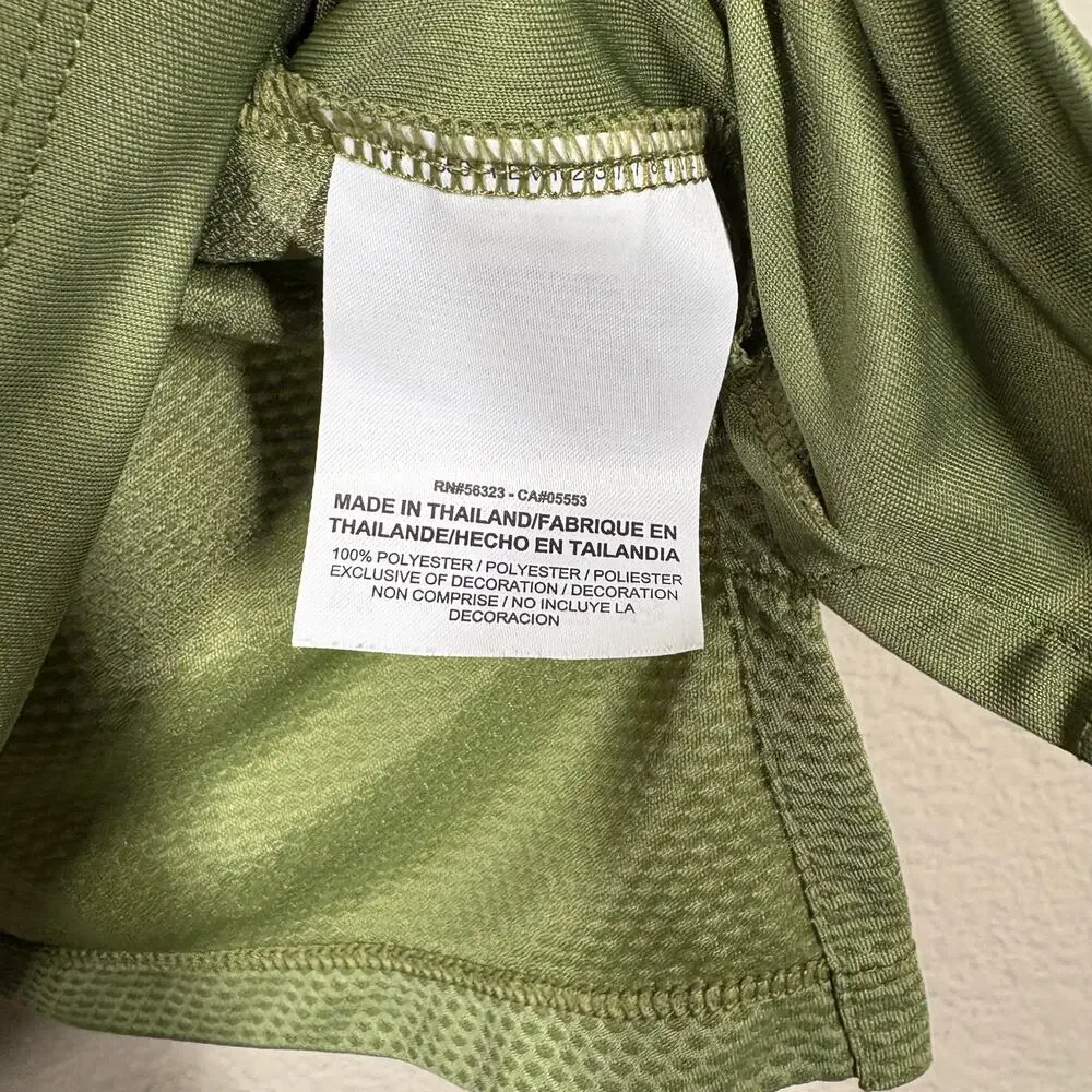 Nike Small Dri-Fit Running Tank City Core Top Olive Green Racerback Activewear - Picture 7 of 10